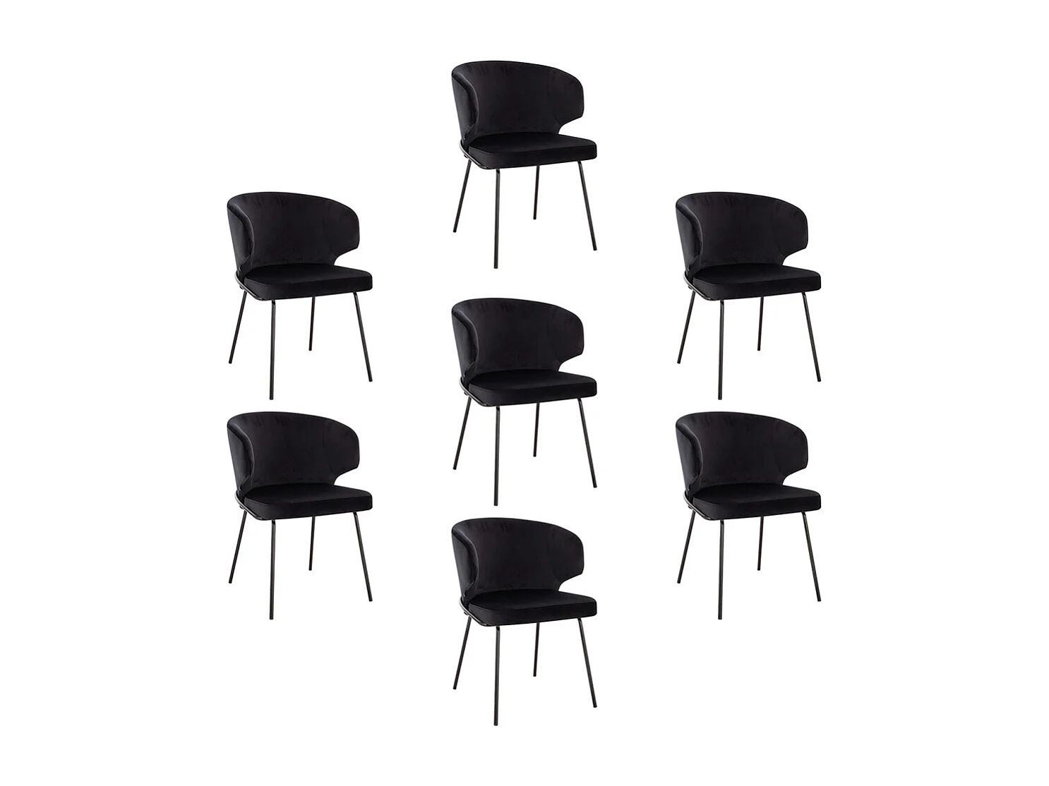 Home Deluxe Chaise de salle à manger AMARA Beige Quantité : 7