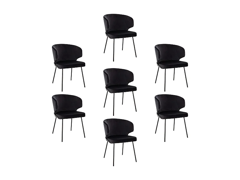 Home Deluxe Chaise de salle à manger AMARA Beige Quantité : 7