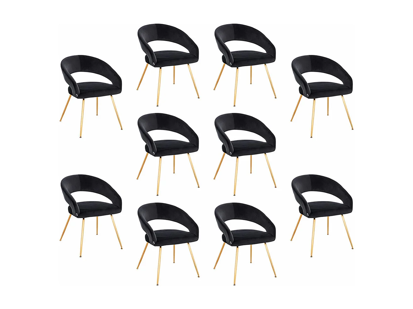 Home Deluxe Chaise de salle à manger LYRIC Quantité : 10