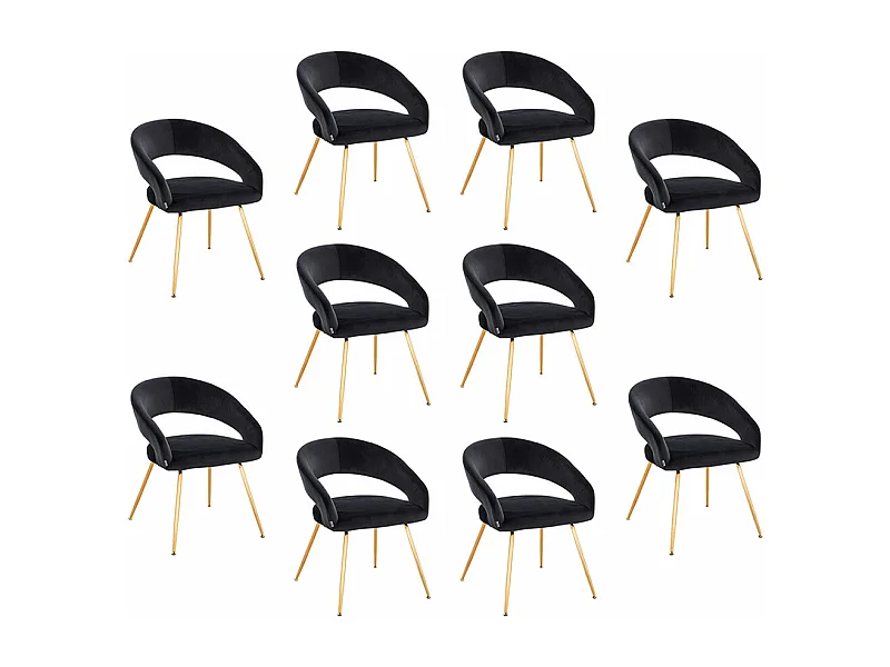 Home Deluxe Chaise de salle à manger LYRIC Quantité : 10