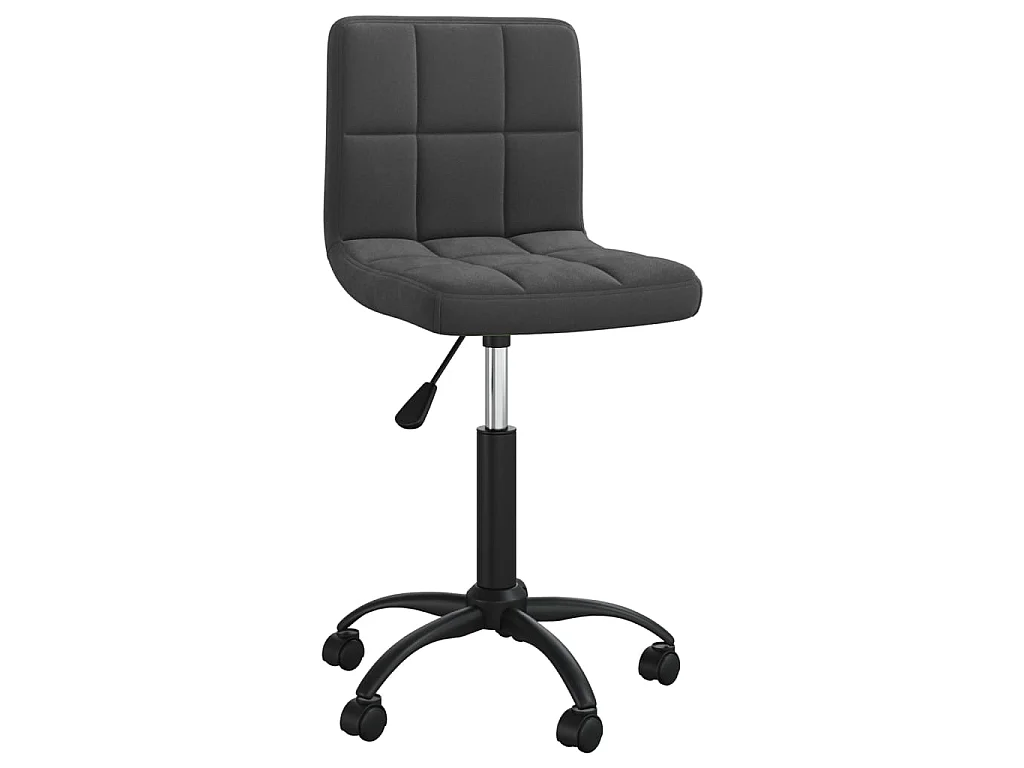 Chaise pivotante de salle à manger Noir Velours