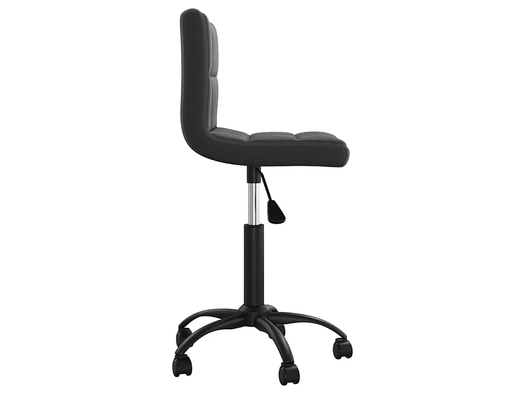 Chaise pivotante de salle à manger Noir Velours