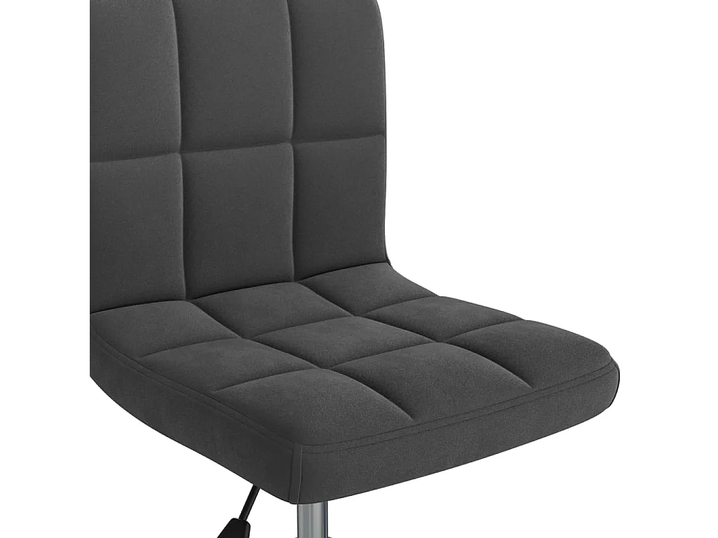 Chaise pivotante de salle à manger Noir Velours
