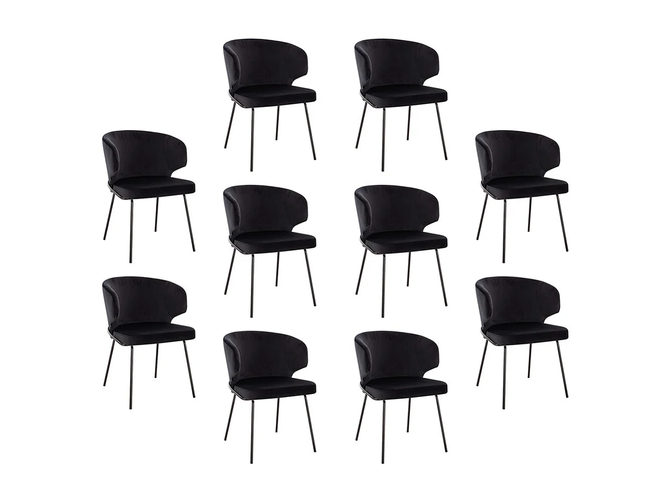 Home Deluxe Chaise de salle à manger AMARA Beige Quantité : 10