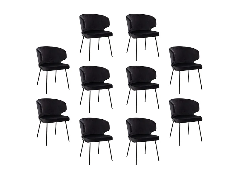 Home Deluxe Chaise de salle à manger AMARA Beige Quantité : 10