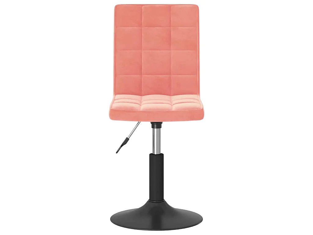 Chaises pivotantes à manger lot de 2 rose velours