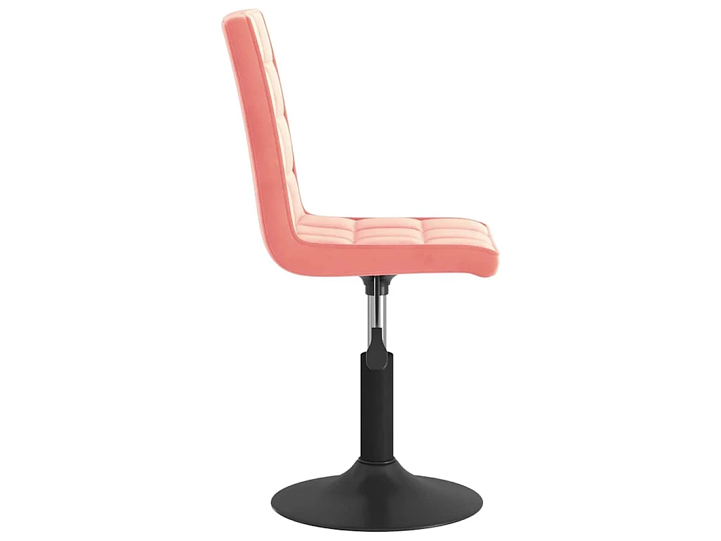 Chaises pivotantes à manger lot de 2 rose velours