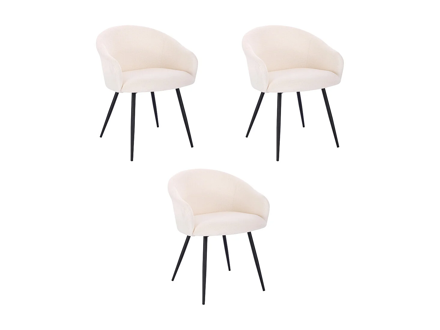 Home Deluxe Chaise de salle à manger CELESTE Quantité : 3