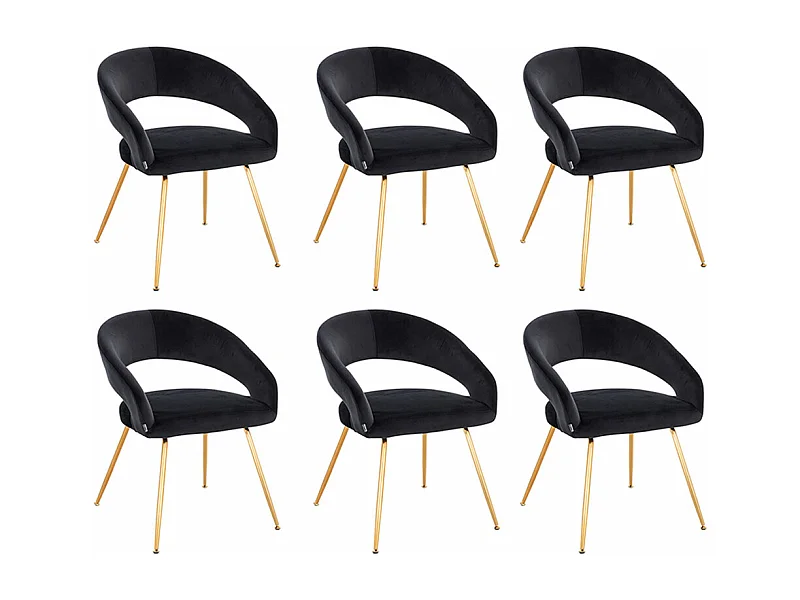 Home Deluxe Chaise de salle à manger LYRIC Quantité : 6