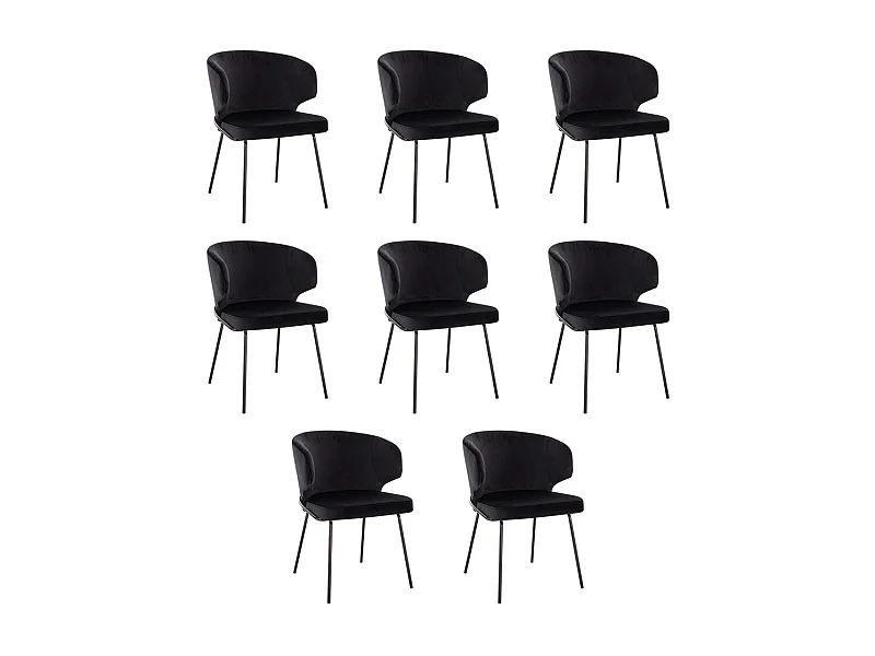 Home Deluxe Chaise de salle à manger AMARA Beige Quantité : 8