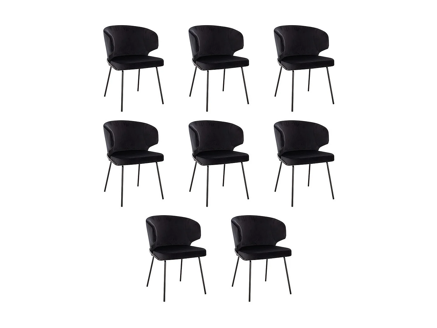 Home Deluxe Chaise de salle à manger AMARA Beige Quantité : 8