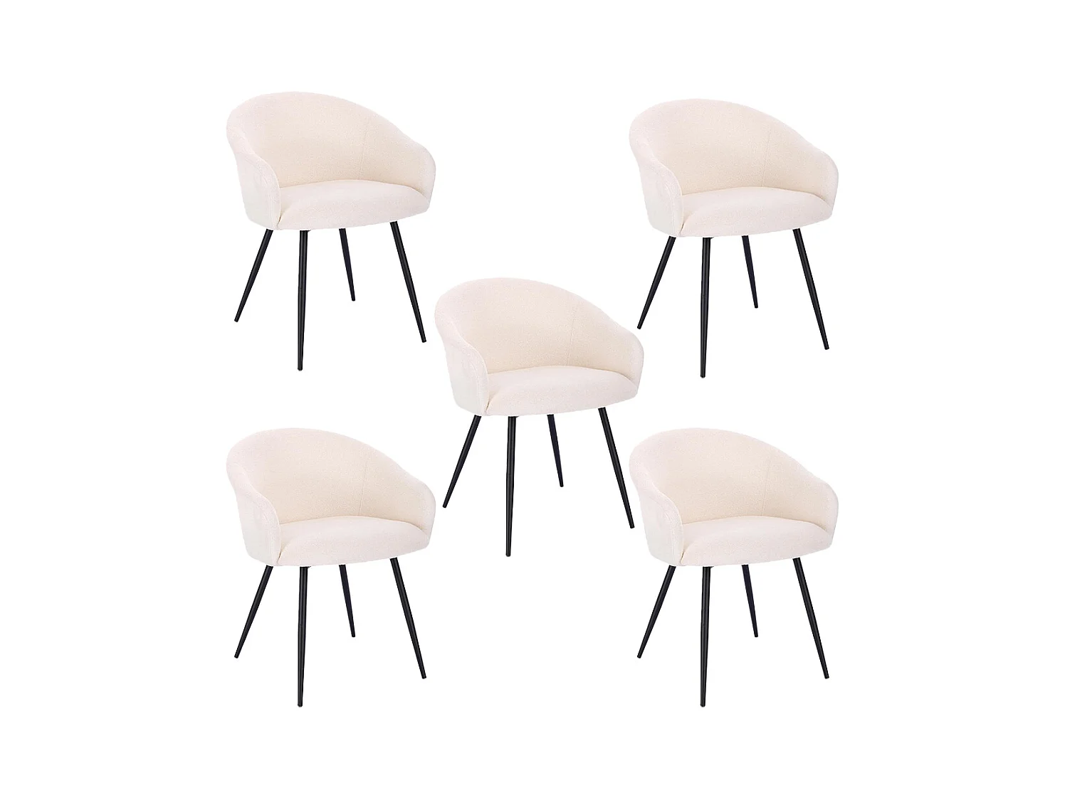 Home Deluxe Chaise de salle à manger CELESTE Quantité : 5