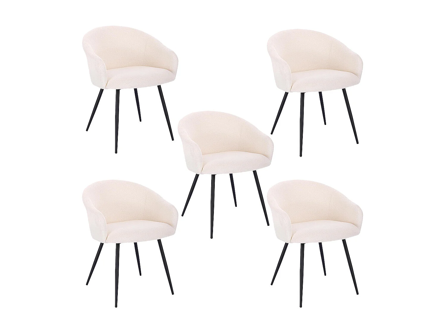 Home Deluxe Chaise de salle à manger CELESTE Quantité : 5