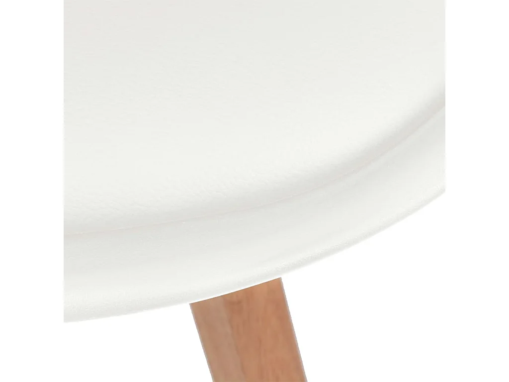 Chaises à manger lot de 6 Blanc Plastique