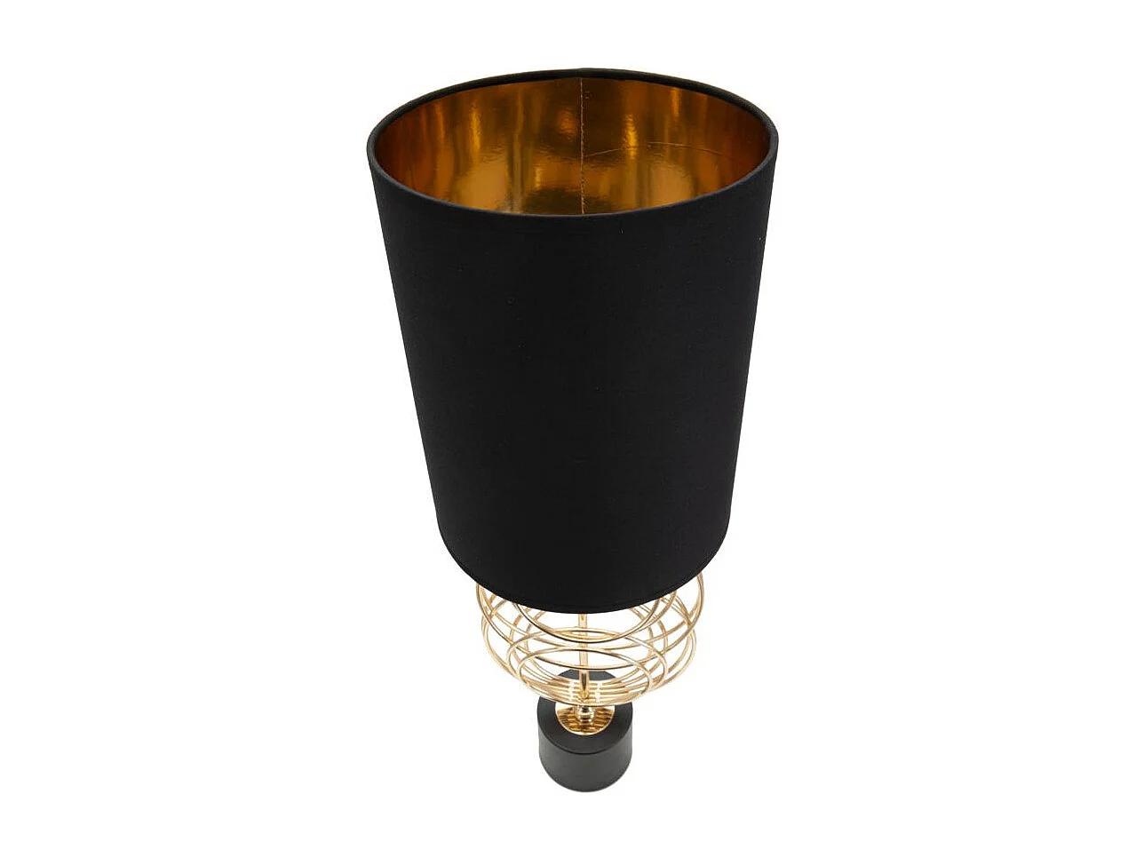 Lampe à Poser Design en Métal "Circly" 65cm Noir & Or