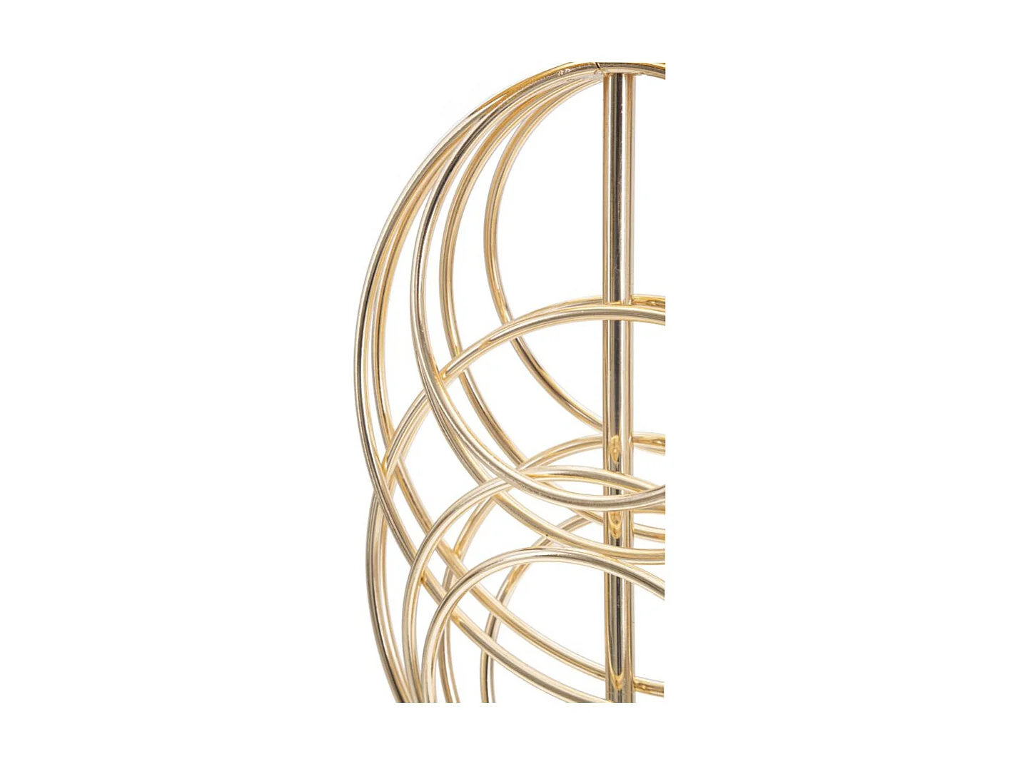 Lampe à Poser Design en Métal "Circly" 65cm Noir & Or