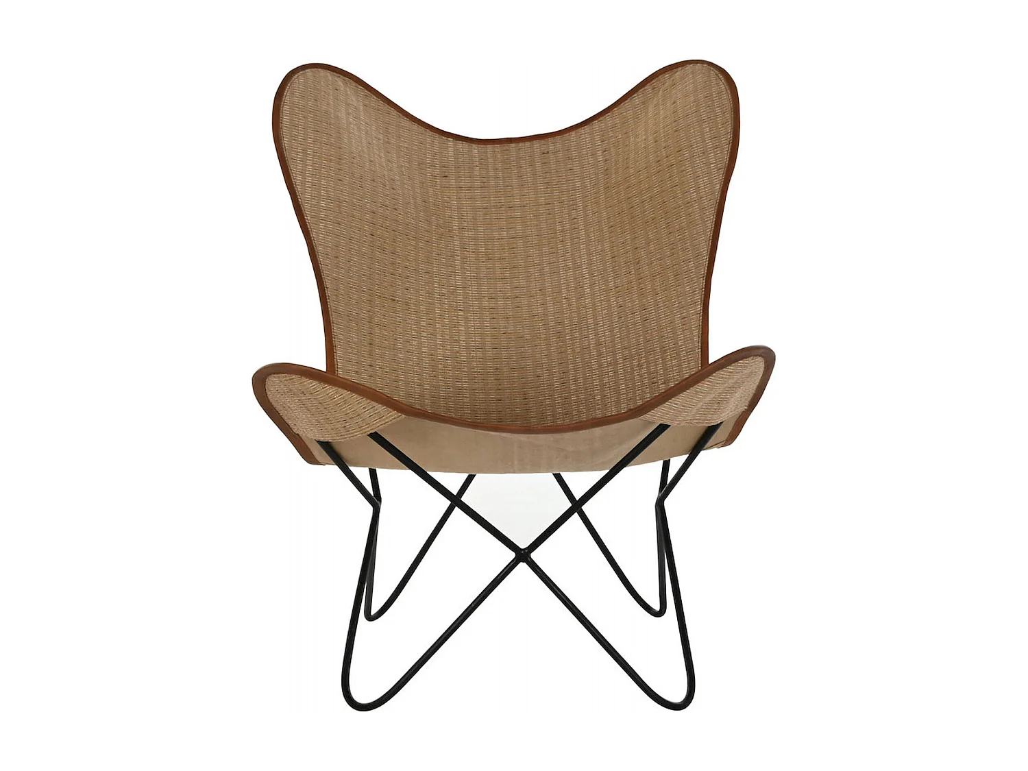 Chaise papillon élégante en rotin pour intérieur moderne