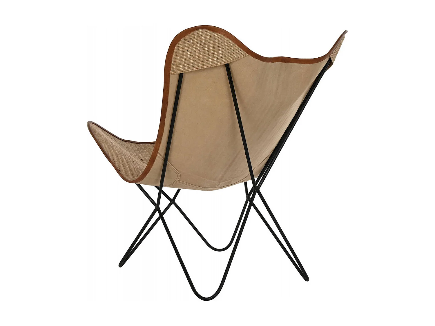 Chaise papillon élégante en rotin pour intérieur moderne