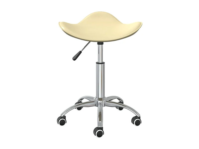 Prolenta Premium -  Tabouret de salon et spa Crème Similicuir