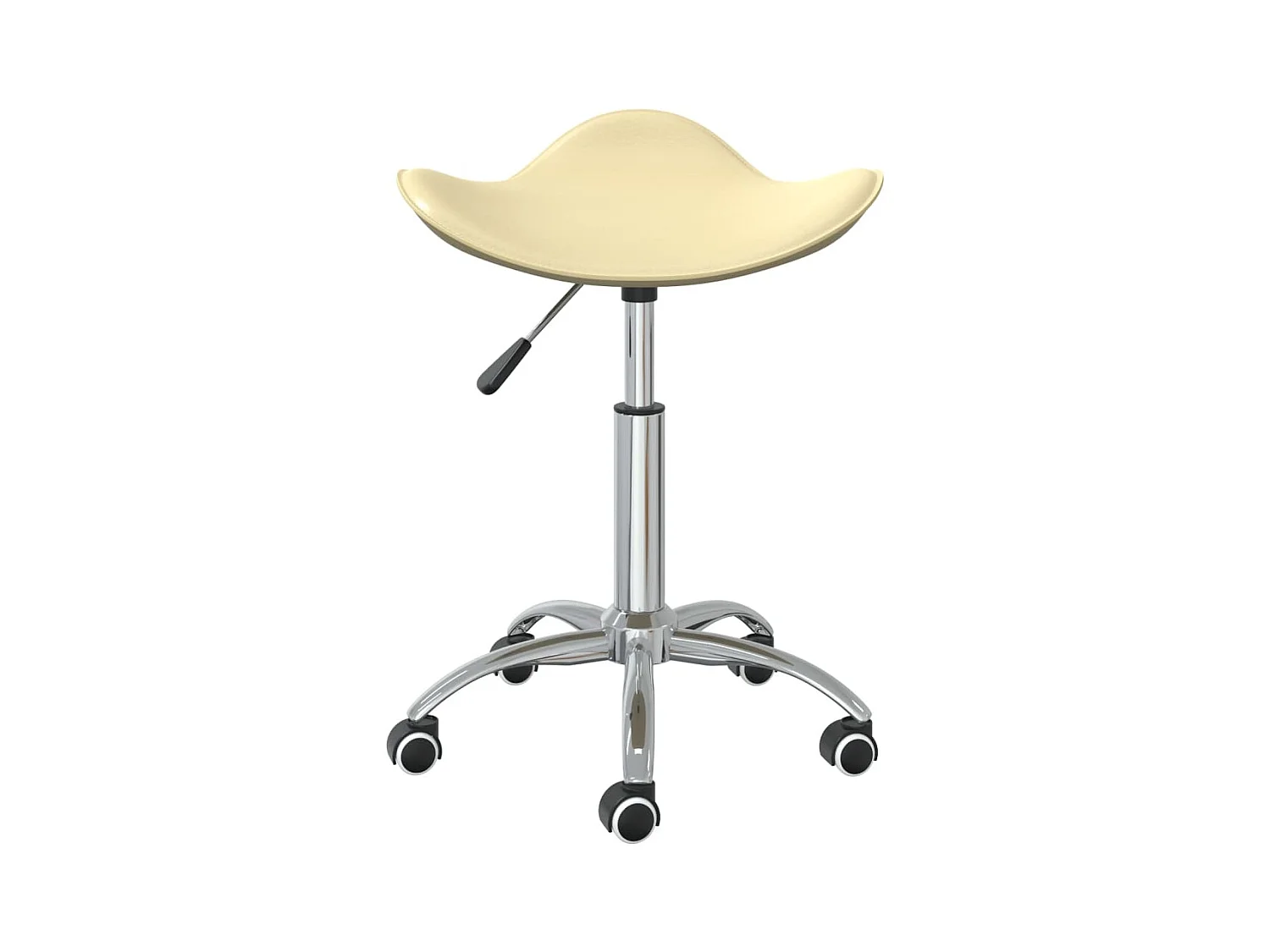 Prolenta Premium -  Tabouret de salon et spa Crème Similicuir