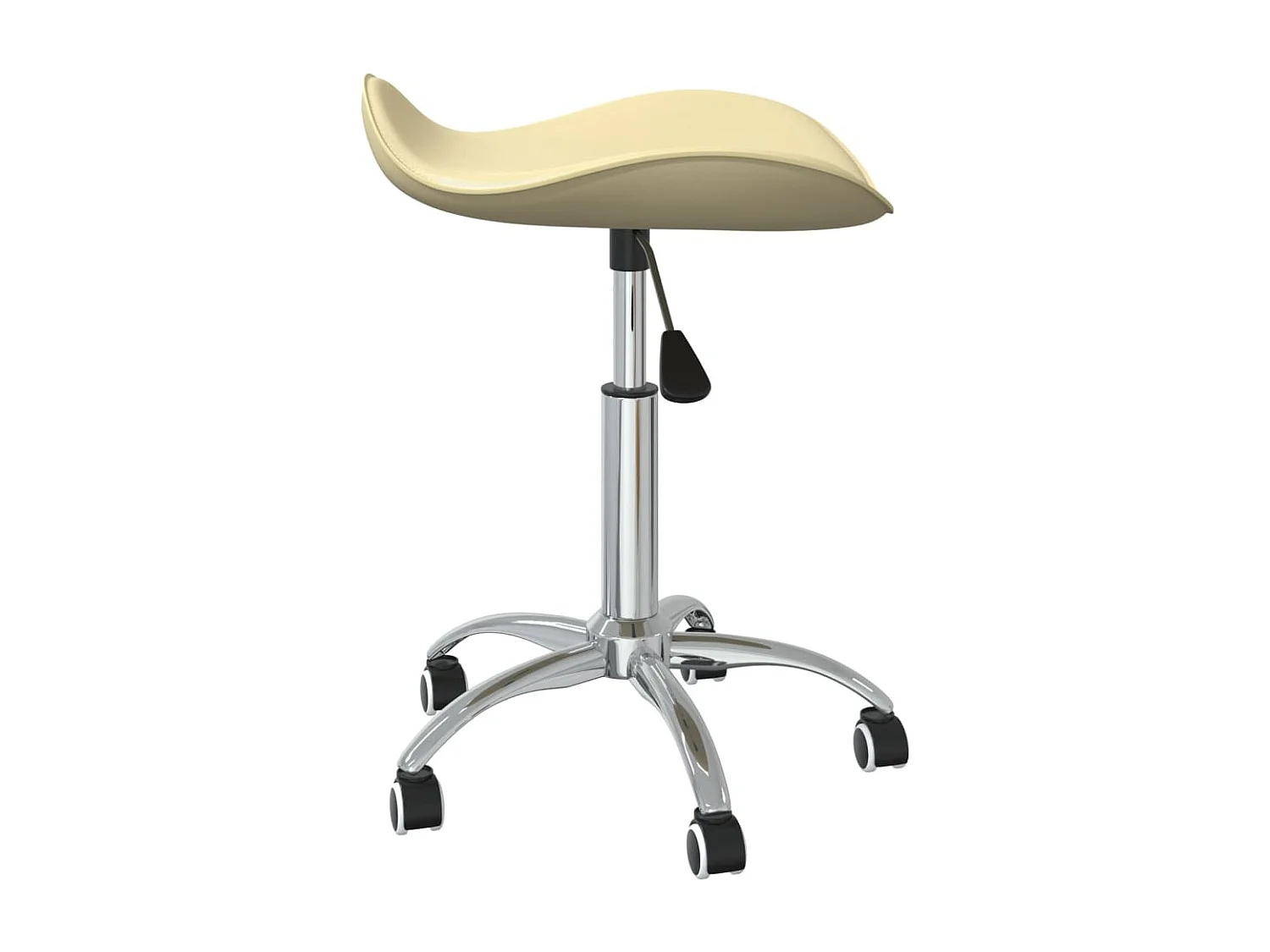 Prolenta Premium -  Tabouret de salon et spa Crème Similicuir