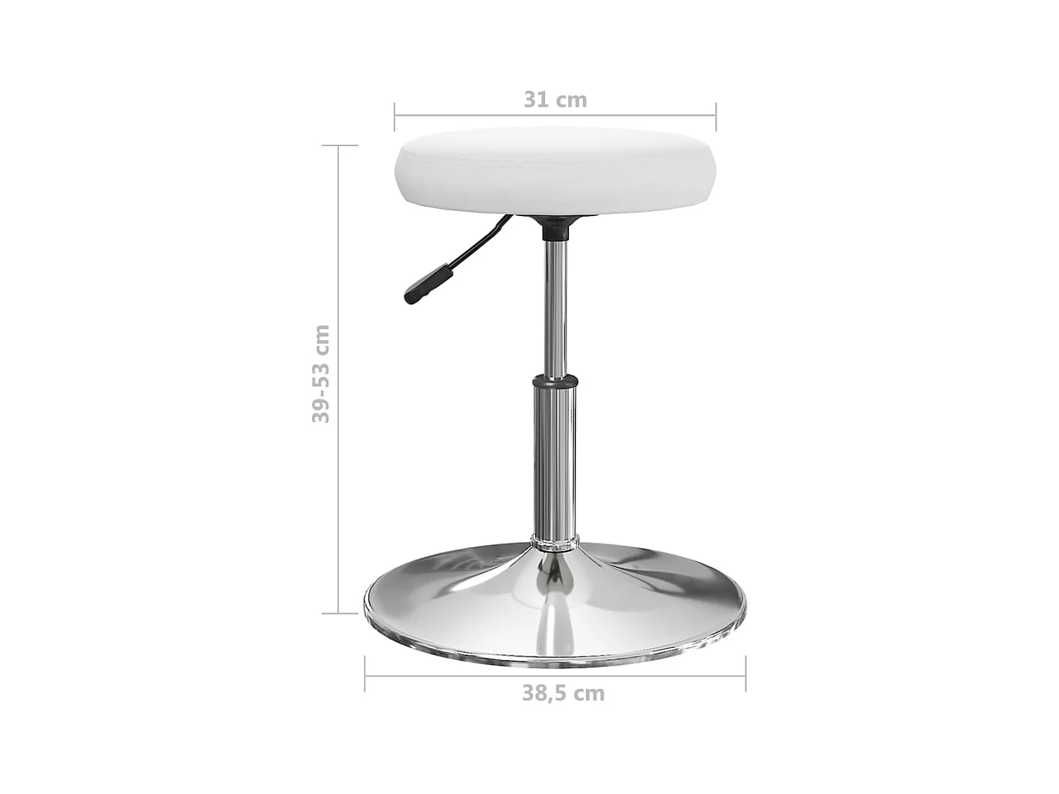 Chaises de salle à manger 4 pcs Blanc Similicuir 20