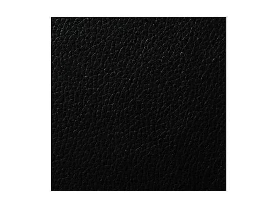 Chaise à manger similicuir noir et pieds métal noir Mikarel - Lot de 4