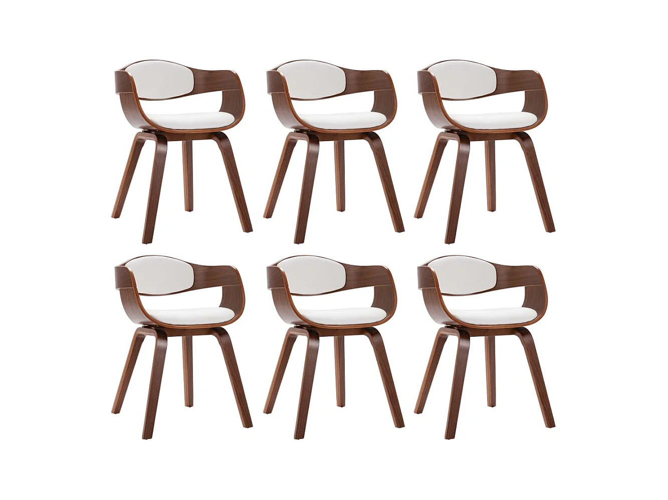 Esszimmerstühle 6 Stk. Bugholz und Kunstleder