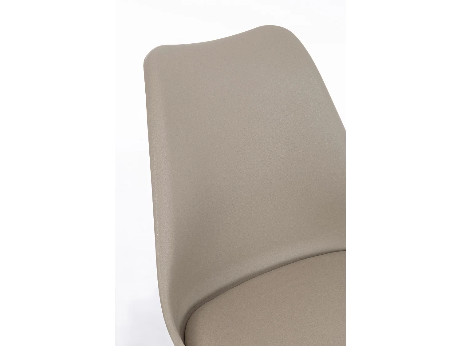 Lot de 4 chaises Teddy en bois de hêtre et simili cuir - Style scandinave intemporel-Couleur Marron clair