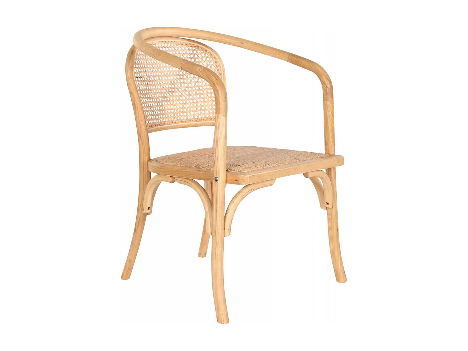 Chaise cuisine rotin d'orme style épuré et confort