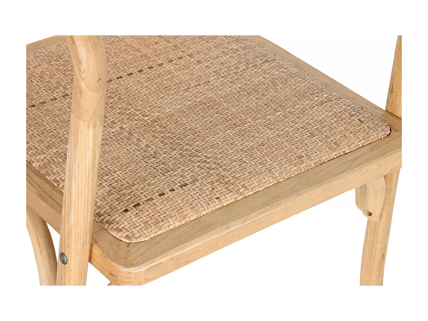 Chaise cuisine rotin d'orme style épuré et confort