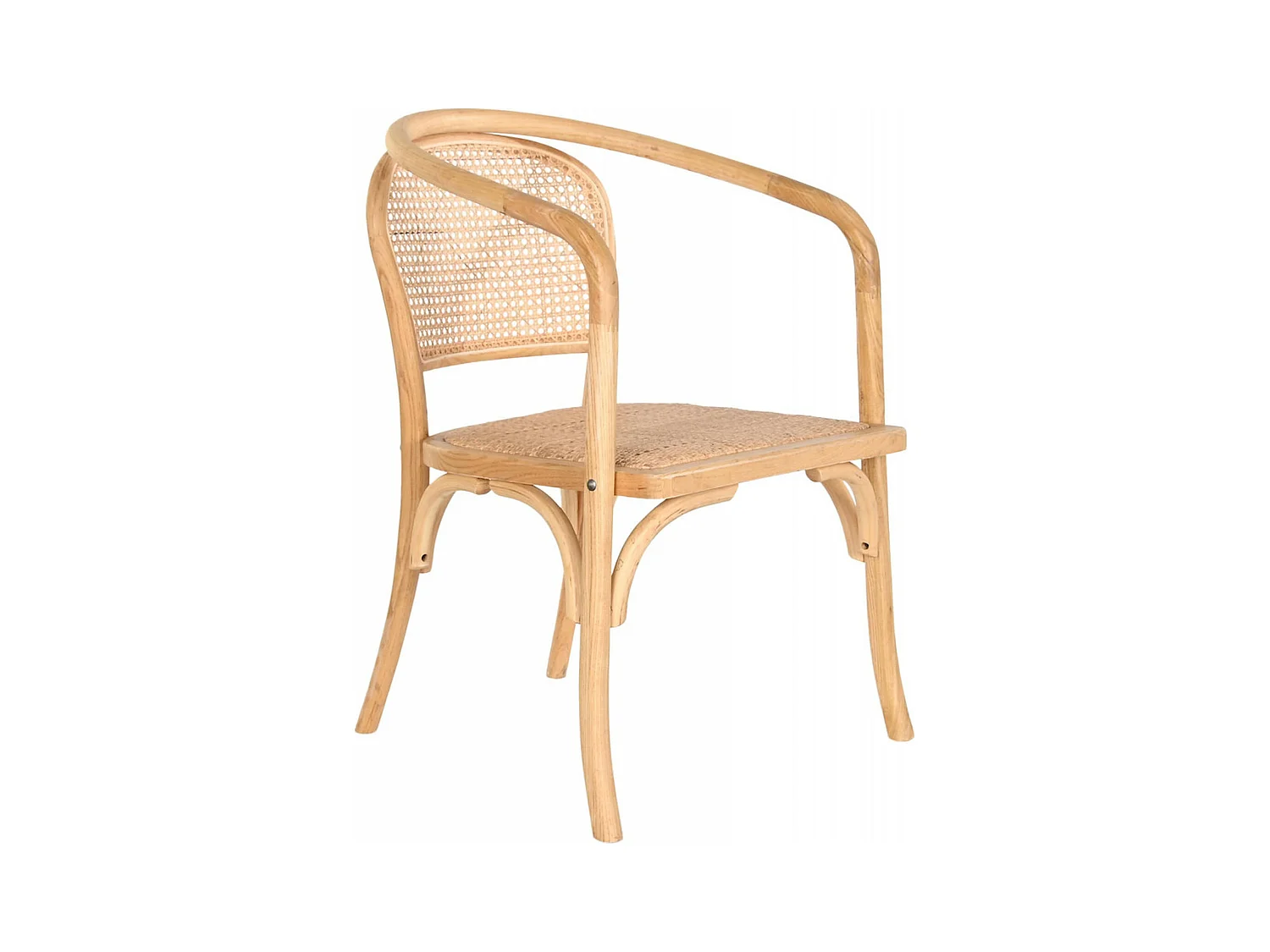Chaise cuisine rotin d'orme style épuré et confort