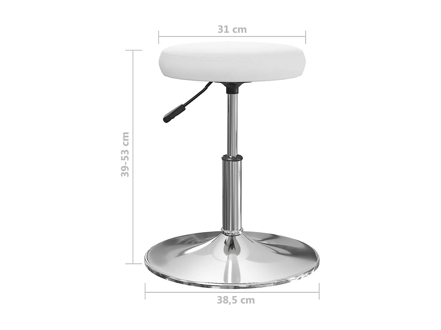 Chaises de salle à manger 6 pcs Blanc Similicuir 31