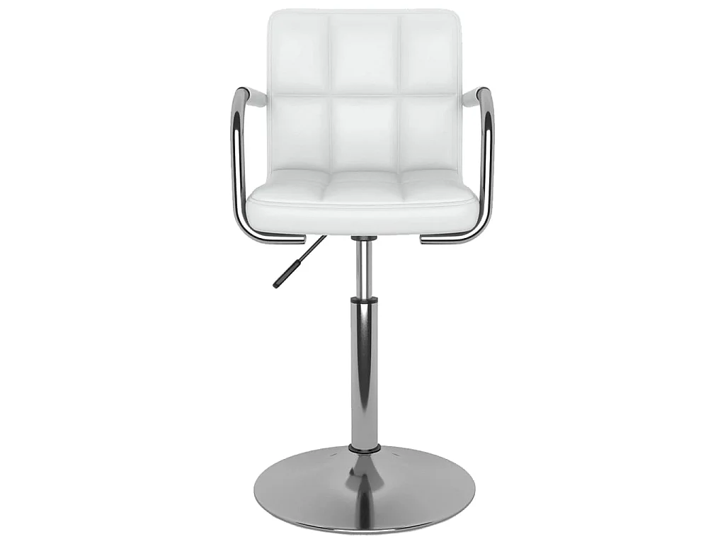 Cadeira de jantar couro artificial branco