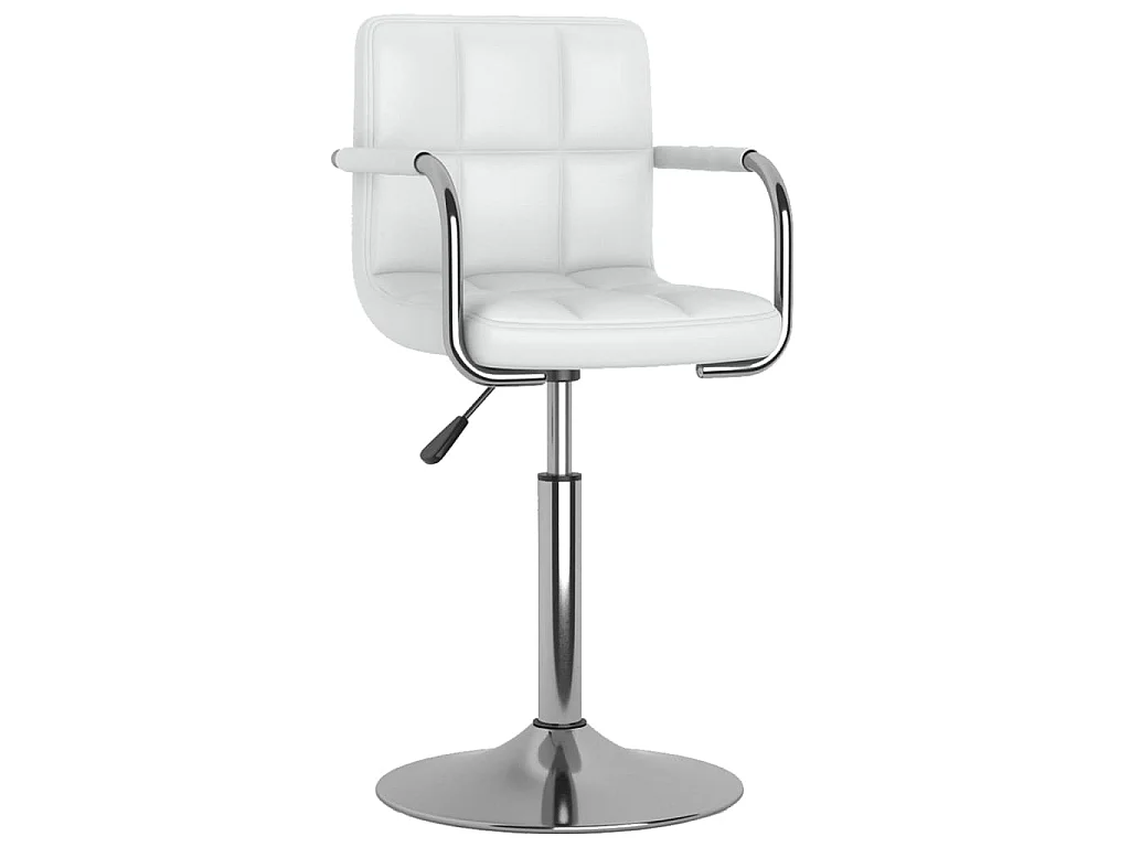 Chaise de salle à manger Blanc Similicuir
