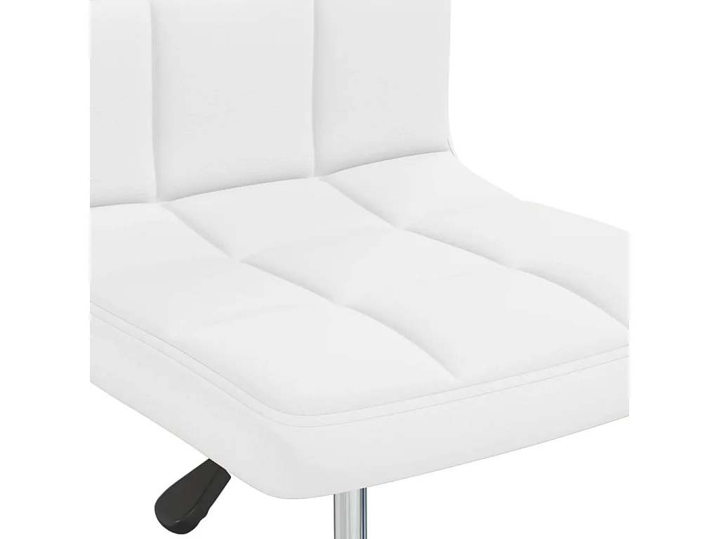 Eetkamerstoelen 4 st kunstleer wit