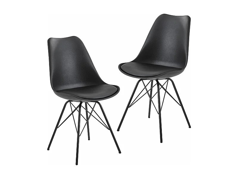 lot de 2 chaise de salle à manger chaise de cuisine chaise chaise rembourrée design simili cuir
