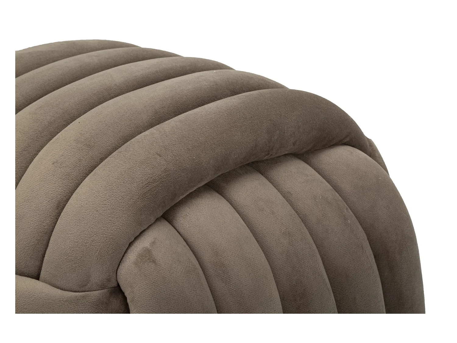 Pouf Design en Velours "Softy" 45cm Gris