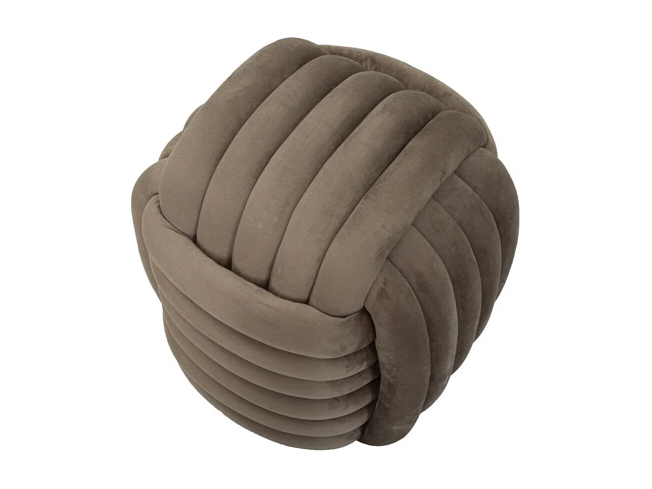 Pouf Design en Velours "Softy" 45cm Gris