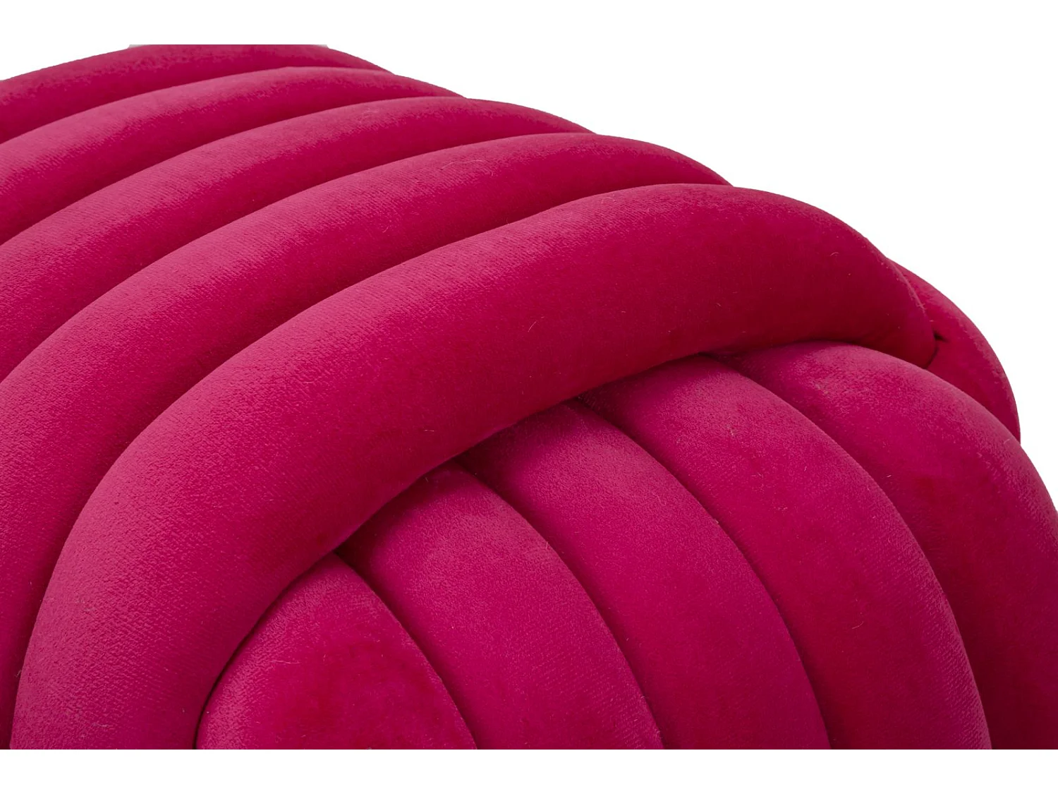Pouf Design en Velours "Softy" 45cm Fuchsia