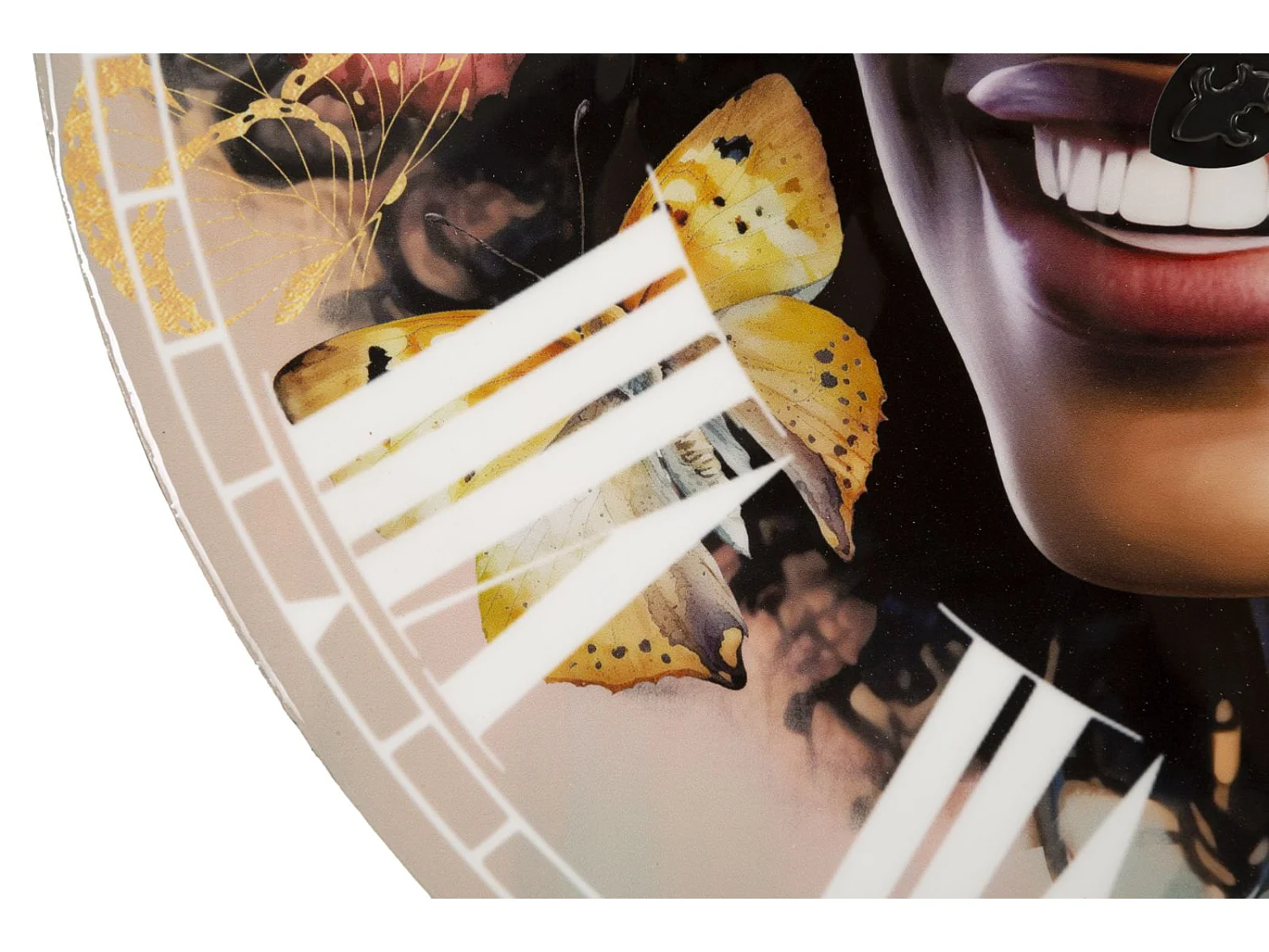 Horloge Murale Déco "Kourt" 60cm Multicolore