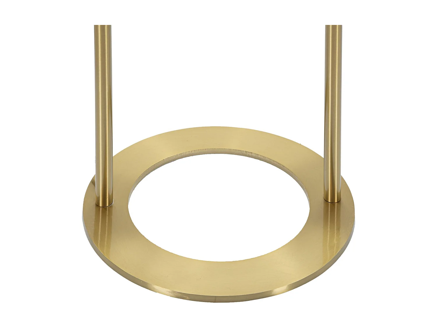 Stehlampe GLAMY ARC Ø 28X168 aus goldenem Metall mit weißem Glasschirm