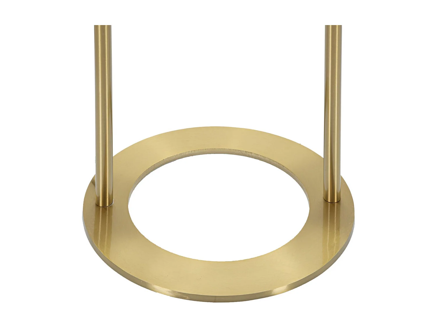 Lampadaire GLAMY ARC Ø 28X168 en métal doré avec abat-jour en verre blanc