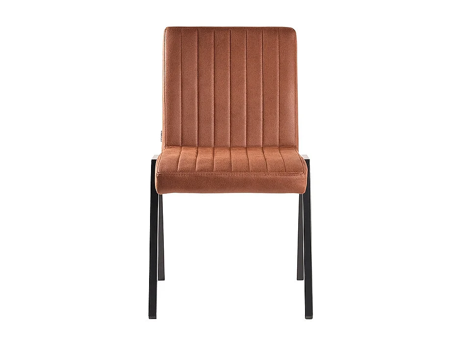 Chaise de salle à manger Matz - Cognac - Microfibre - lot de 2