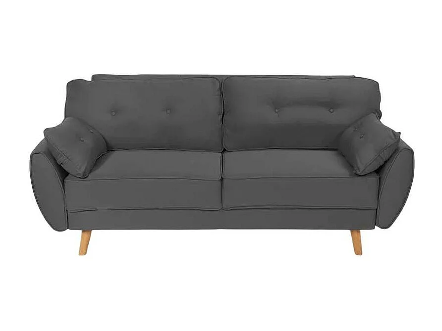 Divano trasformabile 3 posti in stile nordico in tessuto Frangipani