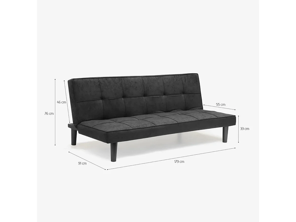 Canapé modulaire 2 places en tissu pour salon design Cerro