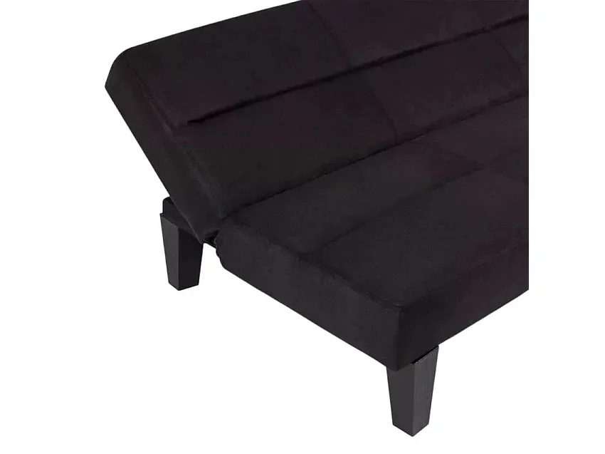 Divano letto 2 posti clic clac in microfibra effetto velluto Platano