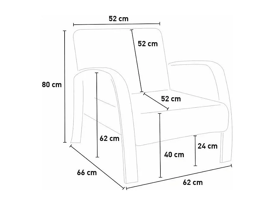 Sofá, sillón, reposapiés de salón escandinavo de madera y tela Gyda - Gris Oscuro