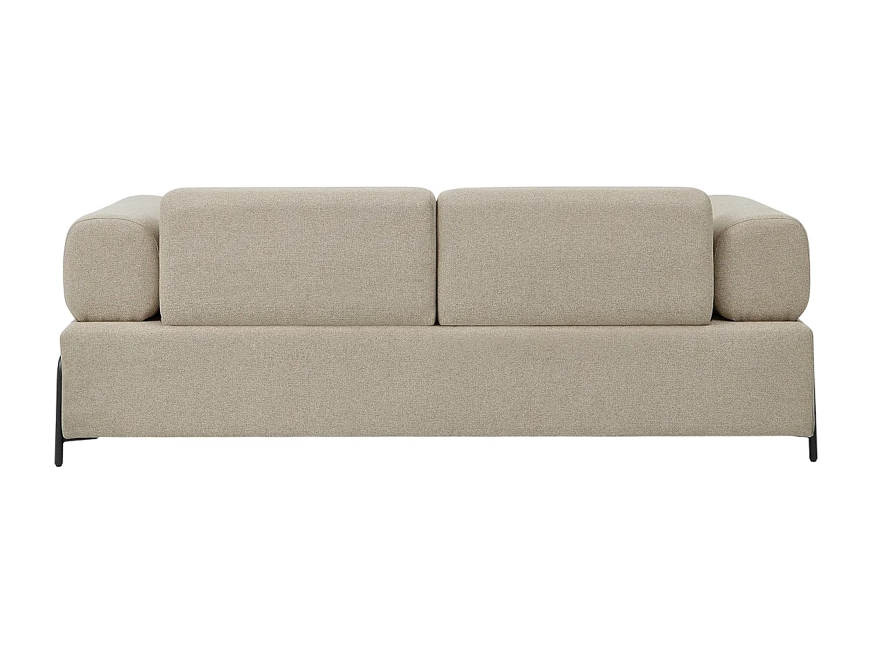 Sofá modular de 3 plazas de diseño moderno por módulos con mesitas Diadema - Beige
