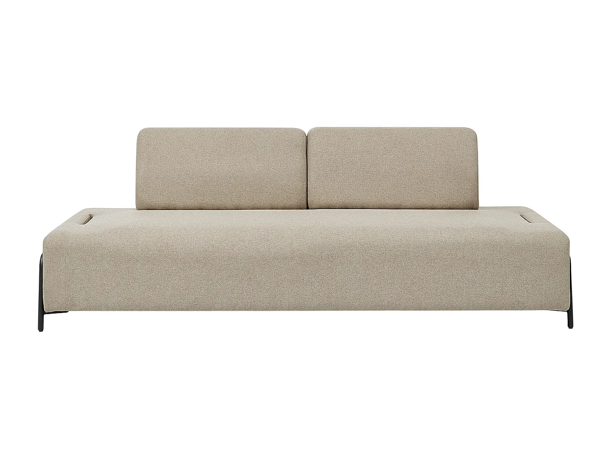 Sofá modular de 3 plazas de diseño moderno por módulos con mesitas Diadema - Beige